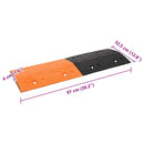 vidaXL sárga és fekete gumi sebességcsökkentő 97x32,5x4 cm