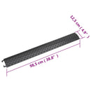 vidaXL 2 db fekete kábeltaposó 98,5 cm