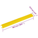 vidaXL 2 db sárga kábeltaposó 98,5 cm