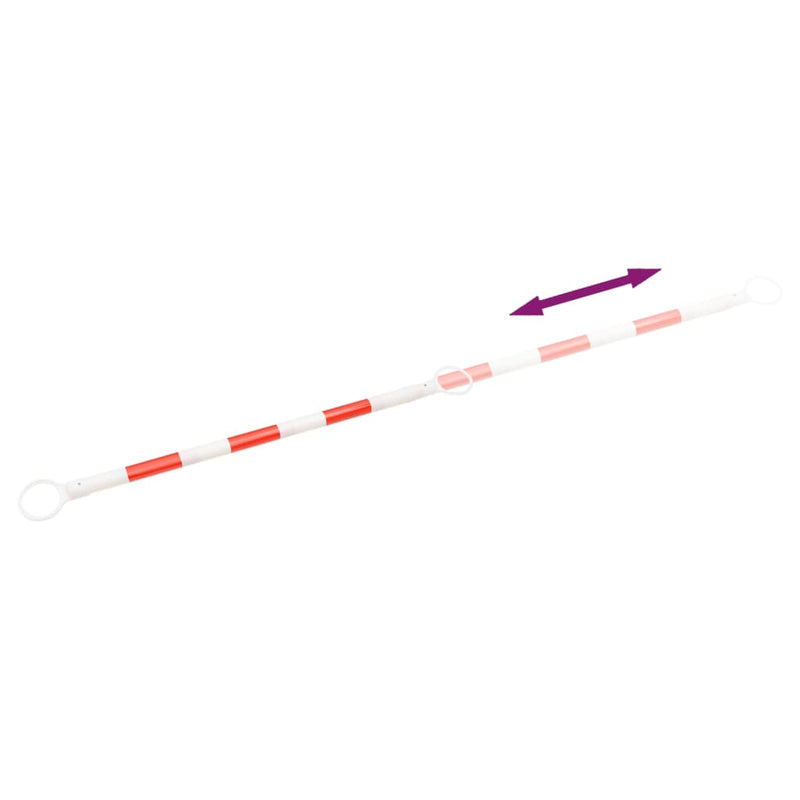 vidaXL 10 db ABS kihúzható terelőbója-korlát 116-197 cm