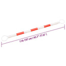 vidaXL 10 db ABS kihúzható terelőbója-korlát 116-197 cm