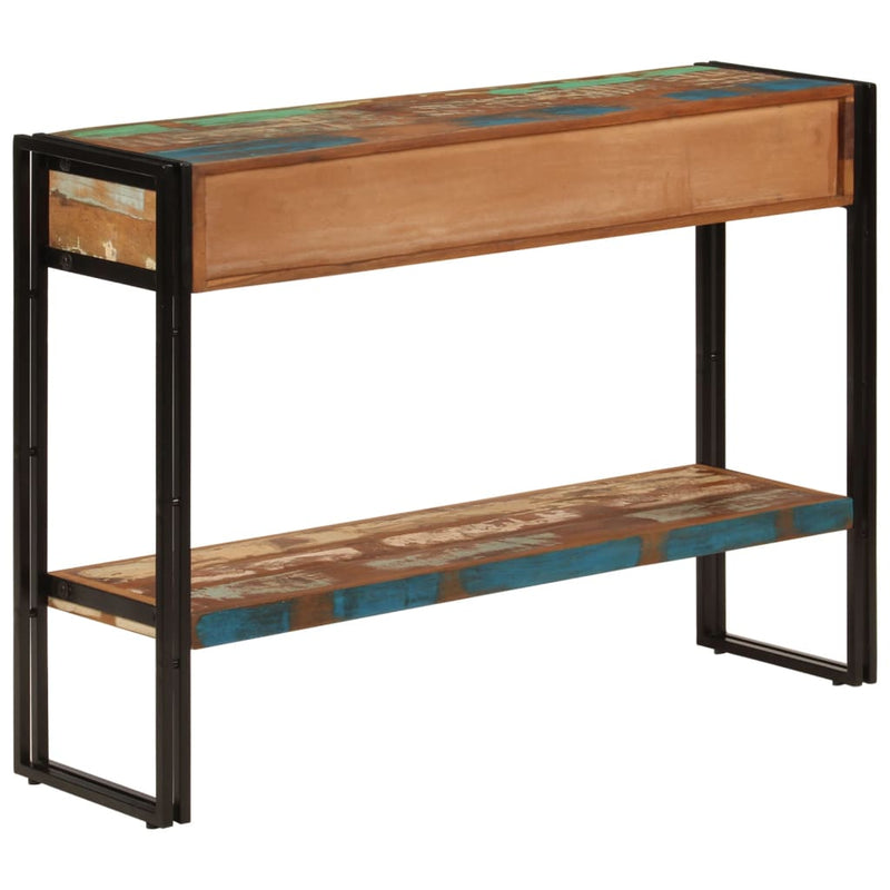 vidaXL tömör újrahasznosított fa tálalóasztal 110x30x76 cm