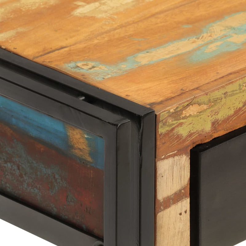vidaXL tömör újrahasznosított fa tálalóasztal 110x30x76 cm