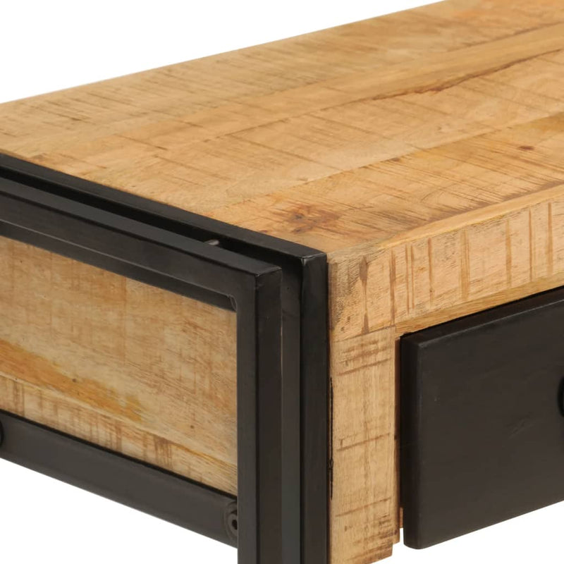 vidaXL tömör mangófa tálalóasztal 110 x 30 x 76 cm