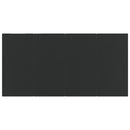 vidaXL fekete acél és edzett üveg kerti étkezőasztal 160x80x74cm