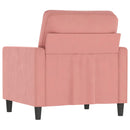 vidaXL rózsaszín bársony kanapéfotel 60 cm