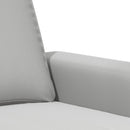 vidaXL kétszemélyes világosszürke mikroszálas szövetkanapé 140 cm