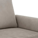 vidaXL kétszemélyes világosszürke bársony kanapé 120 cm