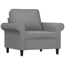 vidaXL világosszürke szövet kanapéfotel 60 cm