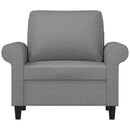 vidaXL világosszürke szövet kanapéfotel 60 cm