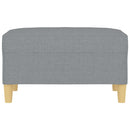 vidaXL világosszürke szövet lábzsámoly 70x55x41 cm