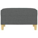 vidaXL sötétszüke szövet lábzsámoly 70x55x41 cm