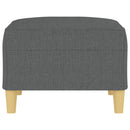 vidaXL sötétszüke szövet lábzsámoly 70x55x41 cm