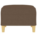 vidaXL barna szövet lábzsámoly 70 x 55 x 41 cm