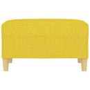 vidaXL világossárga szövet lábzsámoly 70x55x41 cm