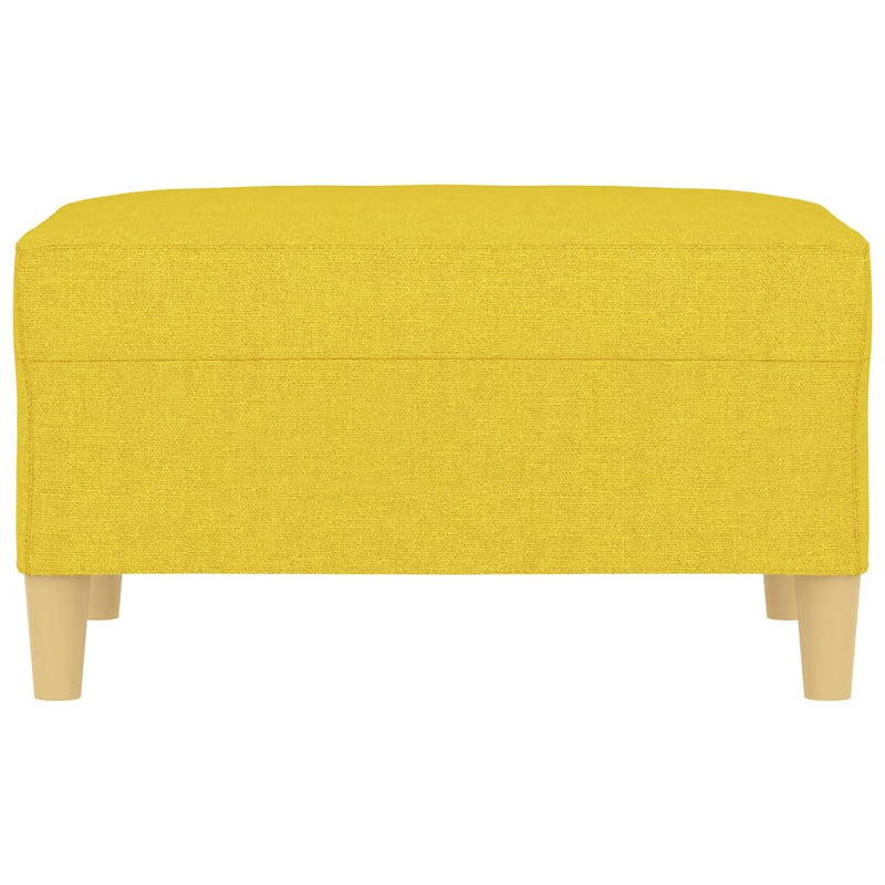 vidaXL világossárga szövet lábzsámoly 70x55x41 cm