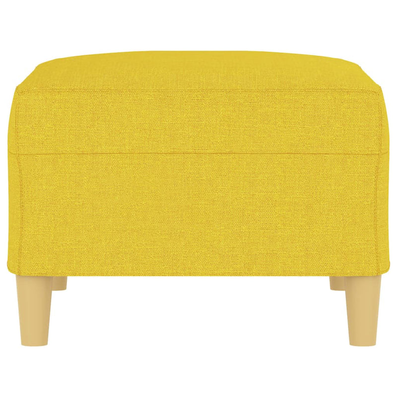 vidaXL világossárga szövet lábzsámoly 70x55x41 cm