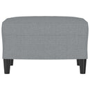 vidaXL világosszürke szövet lábzsámoly 60 x 50 x 41 cm