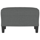 vidaXL sötétszüke szövet lábzsámoly 60 x 50 x 41 cm