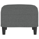 vidaXL sötétszüke szövet lábzsámoly 60 x 50 x 41 cm