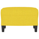 vidaXL világossárga szövet lábzsámoly 60 x 50 x 41 cm