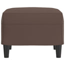 vidaXL barna műbőr lábzsámoly 60 x 50 x 41 cm