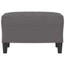 vidaXL szürke műbőr lábzsámoly 60 x 50 x 41 cm