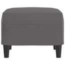 vidaXL szürke műbőr lábzsámoly 60 x 50 x 41 cm