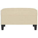 vidaXL krémszínű szövet lábzsámoly 70x55x41 cm