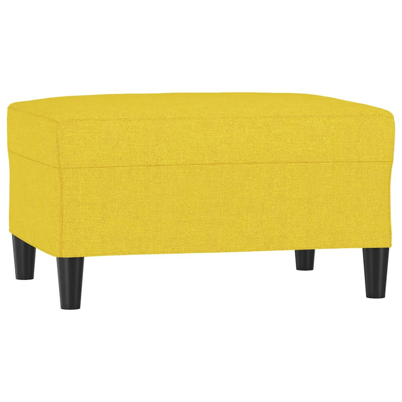 vidaXL világossárga szövet lábzsámoly 70x55x41 cm