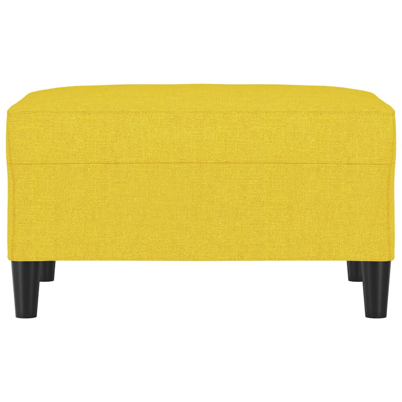 vidaXL világossárga szövet lábzsámoly 70x55x41 cm