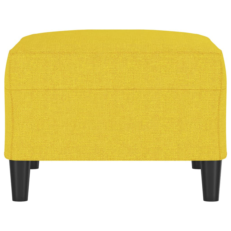 vidaXL világossárga szövet lábzsámoly 70x55x41 cm