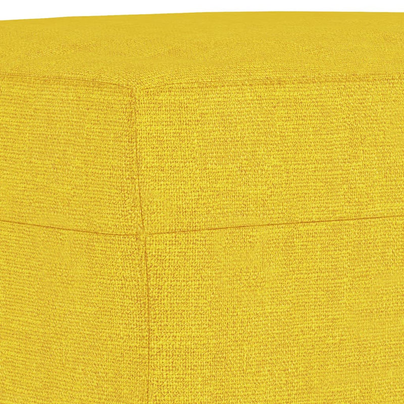 vidaXL világossárga szövet lábzsámoly 70x55x41 cm