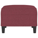 vidaXL bordó szövet lábzsámoly 70x55x41 cm