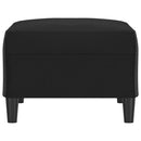 vidaXL fekete műbőr lábzsámoly 70x55x41 cm