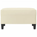 vidaXL krémszínű műbőr lábzsámoly 70x55x41 cm