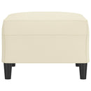 vidaXL krémszínű műbőr lábzsámoly 70x55x41 cm