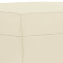 vidaXL krémszínű műbőr lábzsámoly 70x55x41 cm