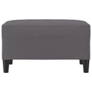 vidaXL szürke műbőr lábzsámoly 70x55x41 cm