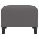 vidaXL szürke műbőr lábzsámoly 70x55x41 cm