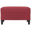 vidaXL bordó műbőr lábzsámoly 70x55x41 cm