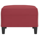 vidaXL bordó műbőr lábzsámoly 70x55x41 cm