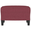 vidaXL bordó szövet lábzsámoly 60 x 50 x 41 cm