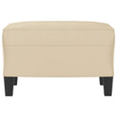 vidaXL krémszínű mikroszálas szövet lábzsámoly 60 x 50 x 41 cm