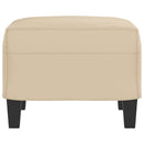 vidaXL krémszínű mikroszálas szövet lábzsámoly 60 x 50 x 41 cm