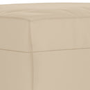 vidaXL krémszínű mikroszálas szövet lábzsámoly 60 x 50 x 41 cm