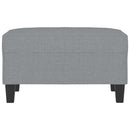 vidaXL világosszürke szövet lábzsámoly 70x55x41 cm