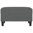 vidaXL sötétszüke szövet lábzsámoly 70x55x41 cm