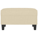 vidaXL krémszínű szövet lábzsámoly 70x55x41 cm