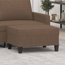 vidaXL barna szövet lábzsámoly 70 x 55 x 41 cm